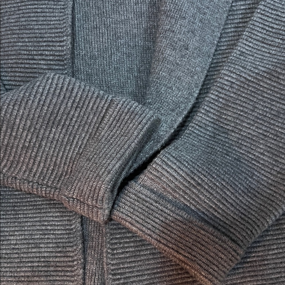 Elle Gray Ribbed Cardigan - Picture 4 of 5